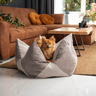 lionto coussin pour chien en suédine, réversible, doux et lavable