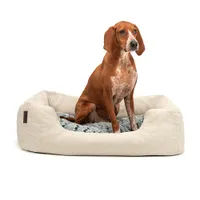 lionto Hundebett mit weichem Kissen und niedrigem Einstieg