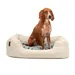 lionto Hundebett mit weichem Kissen und niedrigem Einstieg
