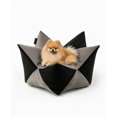 lionto coussin couronne pour chien et chat en suédine douce, lavable lionto coussin couronne pour chien et chat en suédine douce, lavable