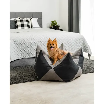 lionto coussin couronne pour chien et chat en suédine douce, lavable lionto coussin couronne pour chien et chat en suédine douce, lavable