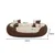 lionto panier pour chien 4-en-1 avec coussin réversible en tissu Oxford lionto panier pour chien 4-en-1 avec coussin réversible en tissu Oxford