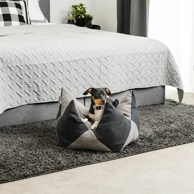 lionto coussin pour chien en suédine, réversible, doux et lavable lionto coussin pour chien en suédine, réversible, doux et lavable