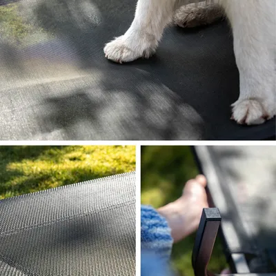 lionto lit pour chien extérieur surélevé en tissu respirant robuste lionto lit pour chien extérieur surélevé en tissu respirant robuste