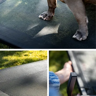 lionto lit pour chien extérieur surélevé en tissu respirant robuste lionto lit pour chien extérieur surélevé en tissu respirant robuste