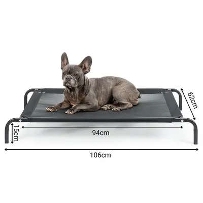 lionto lit pour chien extérieur surélevé en tissu respirant robuste lionto lit pour chien extérieur surélevé en tissu respirant robuste