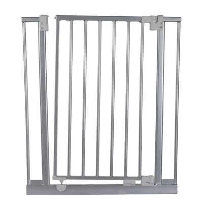 Barrière animaux Ulya Grise hauteur 74cm et largeur 69 à 73cm Barrière animaux Ulya Grise hauteur 74cm et largeur 69 à 73cm