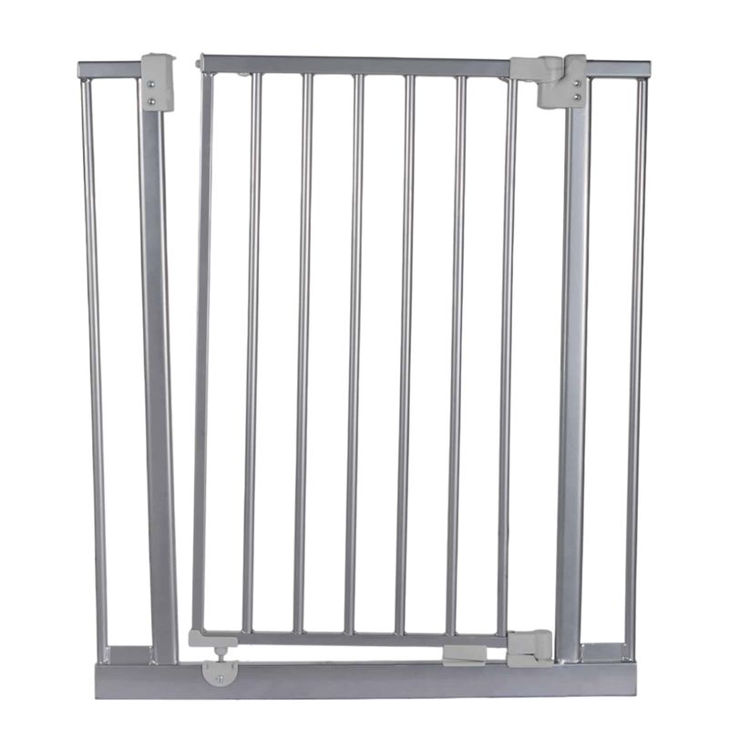 Barrière animaux Ulya Grise hauteur 74cm et largeur 69 à 73cm