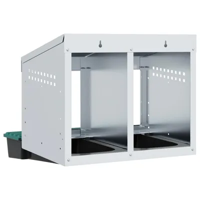vidaXL nichoir à poules Acier