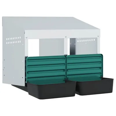 vidaXL nichoir à poules Acier