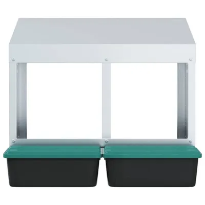 vidaXL nichoir à poules Acier