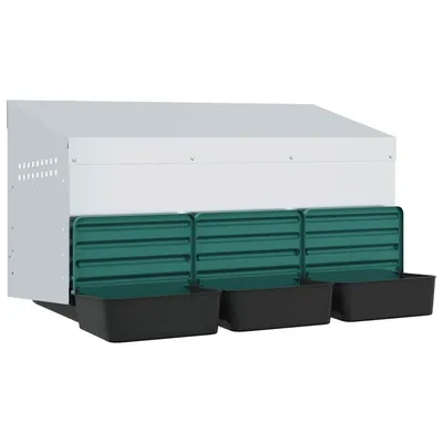 vidaXL nichoir à poules Acier