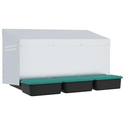 vidaXL nichoir à poules Acier