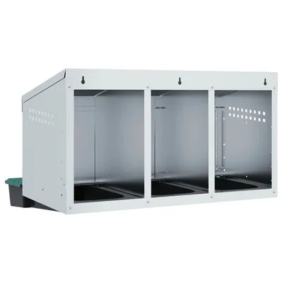 vidaXL nichoir à poules Acier