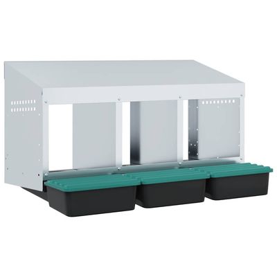 vidaXL nichoir à poules Acier