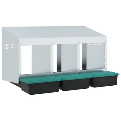 vidaXL nichoir à poules Acier