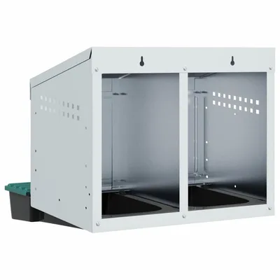 vidaXL nichoir à poules Acier