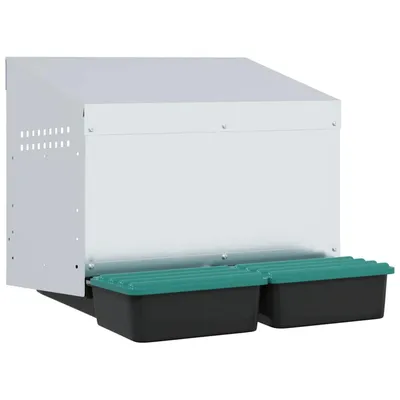 vidaXL nichoir à poules Acier