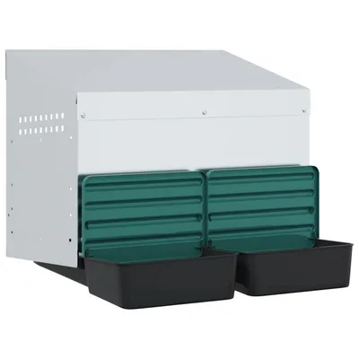 vidaXL nichoir à poules Acier