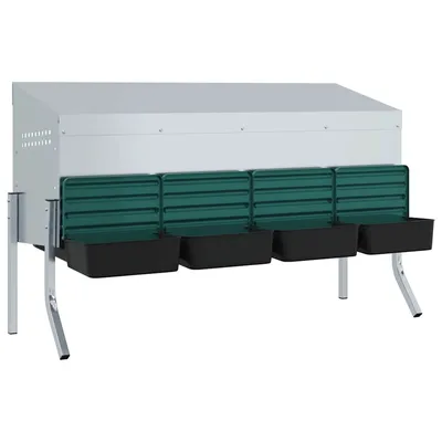 vidaXL nichoir à poules Acier