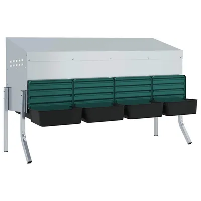vidaXL nichoir à poules Acier