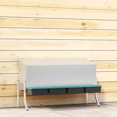 vidaXL nichoir à poules Acier