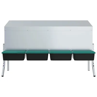 vidaXL nichoir à poules Acier