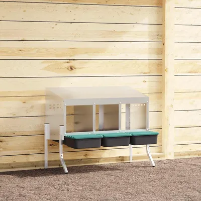 vidaXL nichoir à poules Acier