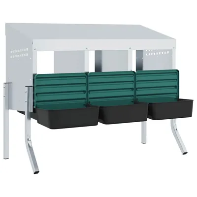 vidaXL nichoir à poules Acier