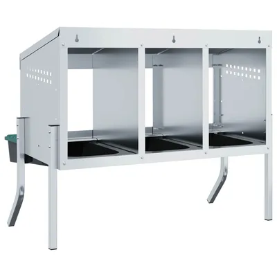 vidaXL nichoir à poules Acier