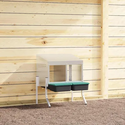 vidaXL nichoir à poules Acier