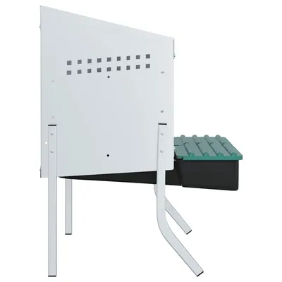 vidaXL nichoir à poules Acier