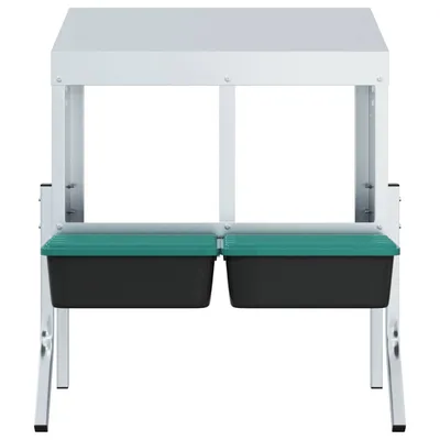 vidaXL nichoir à poules Acier