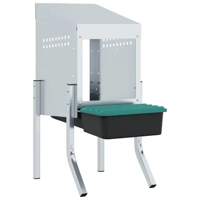 vidaXL nichoir à poules Acier