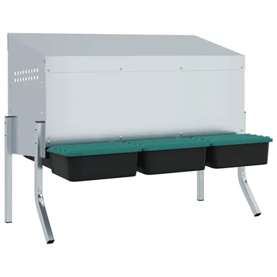 vidaXL nichoir à poules Acier