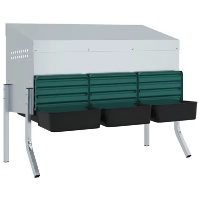 vidaXL nichoir à poules Acier