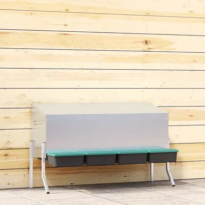 vidaXL nichoir à poules Acier