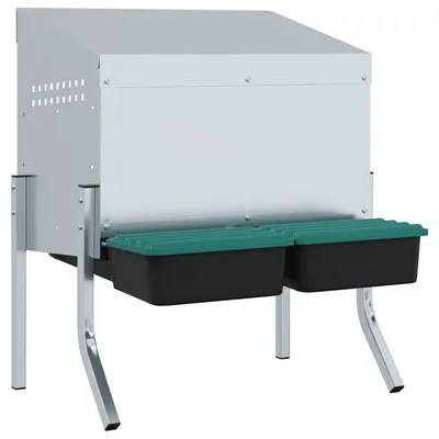 vidaXL nichoir à poules Acier