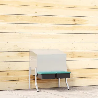 vidaXL nichoir à poules Acier