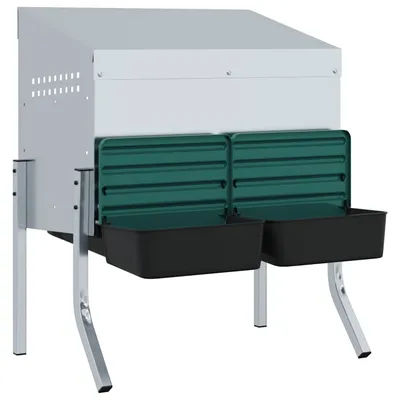 vidaXL nichoir à poules Acier