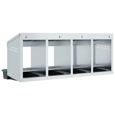 vidaXL nichoir à poules Acier