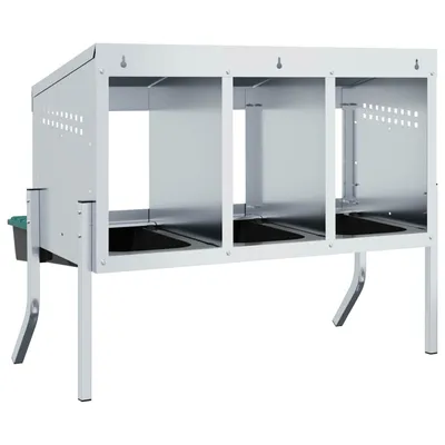 vidaXL nichoir à poules Acier