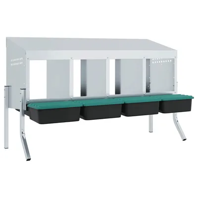 vidaXL nichoir à poules Acier