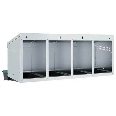 vidaXL nichoir à poules Acier