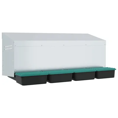 vidaXL nichoir à poules Acier