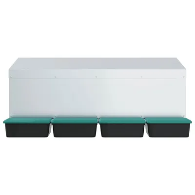 vidaXL nichoir à poules Acier