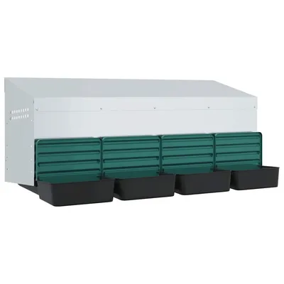 vidaXL nichoir à poules Acier