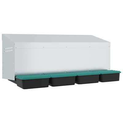 vidaXL nichoir à poules Acier