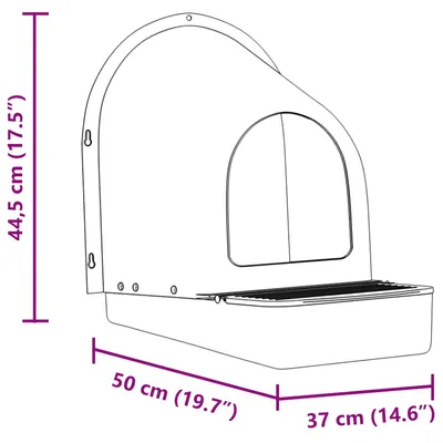vidaXL nichoir à poules Plastique
