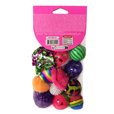 Un lot de 12 balles pour chats